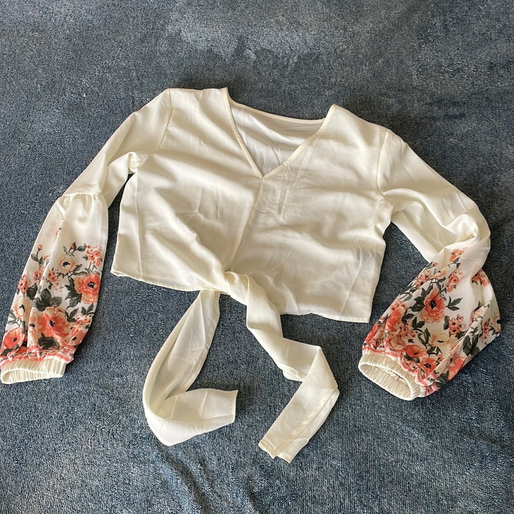 SHEIN size small floral crop top.